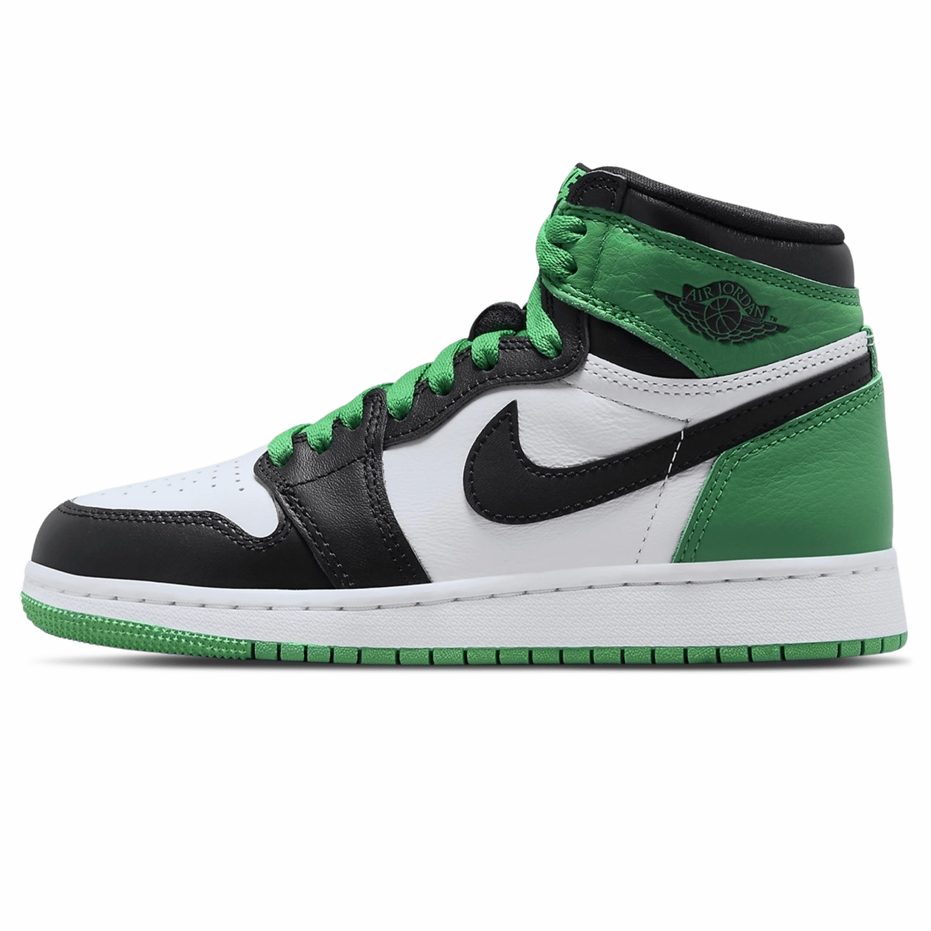 Air Jordan 1 Retro High OG 'Lucky Green' GS Air Jordan 1 sneakers with heritage court style