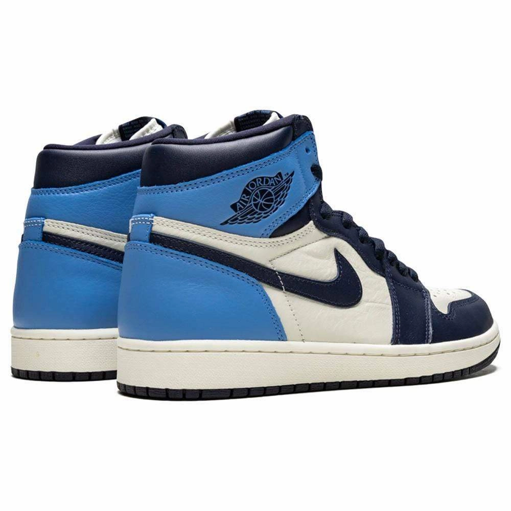 Air Jordan 1 Retro High OG 'Obsidian' UNC Air Jordan 1 vintage style sneakers