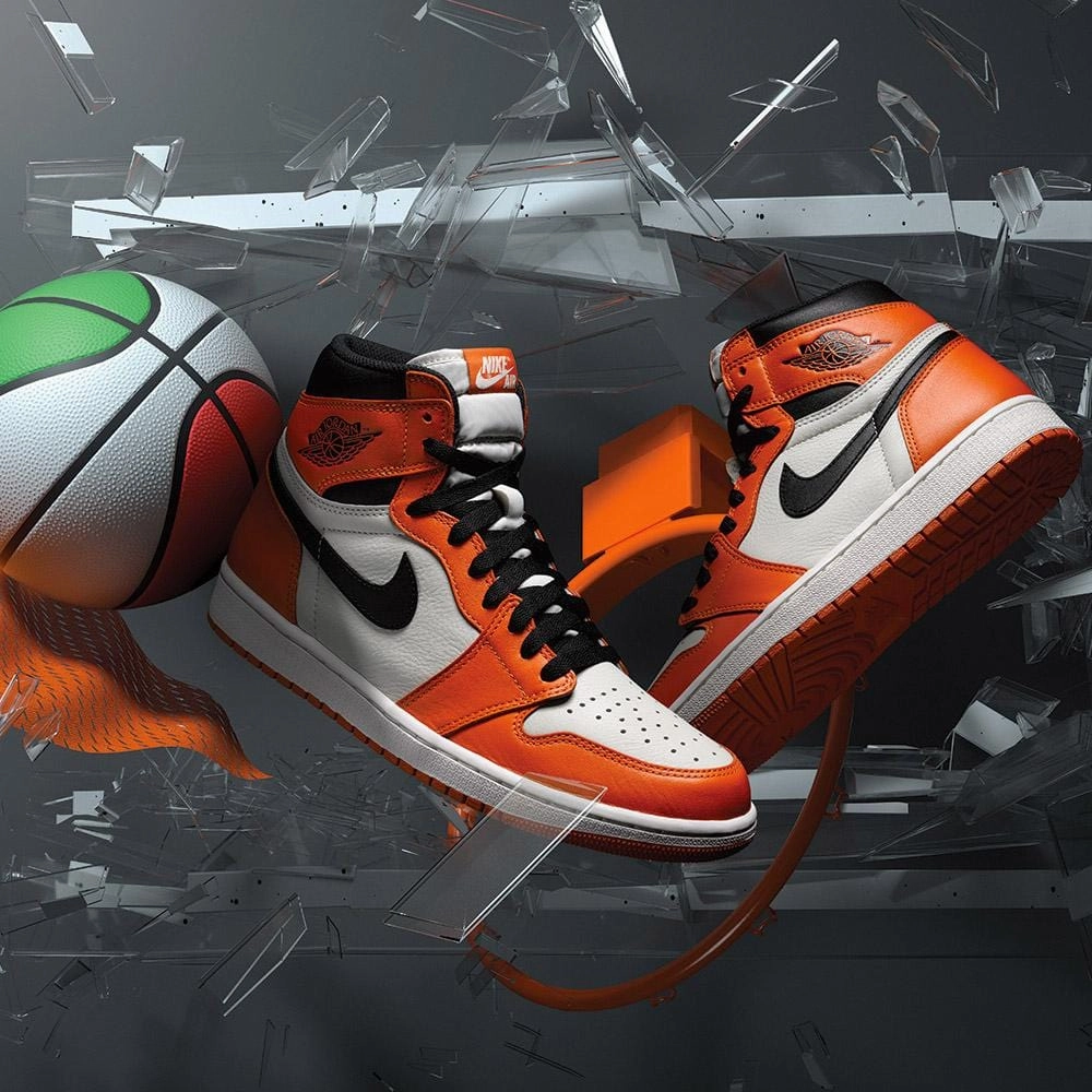 AIR JORDAN 1 RETRO HIGH OG 'REVERSE SHATTERED BACKBOARD' Air Jordan 1 vintage style sneakers