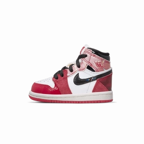 Air Jordan 1 Retro High OG 'Spider-Man: Across the Spider-Verse' TD Air Jordan 1 sneakers with heritage court style