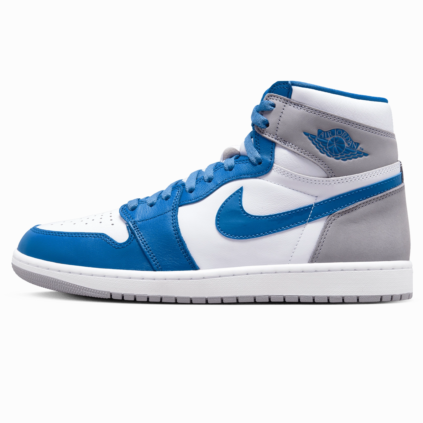 Air Jordan 1 Retro High OG 'True Blue' Air Jordan 1 High classic sneakers with premium finish