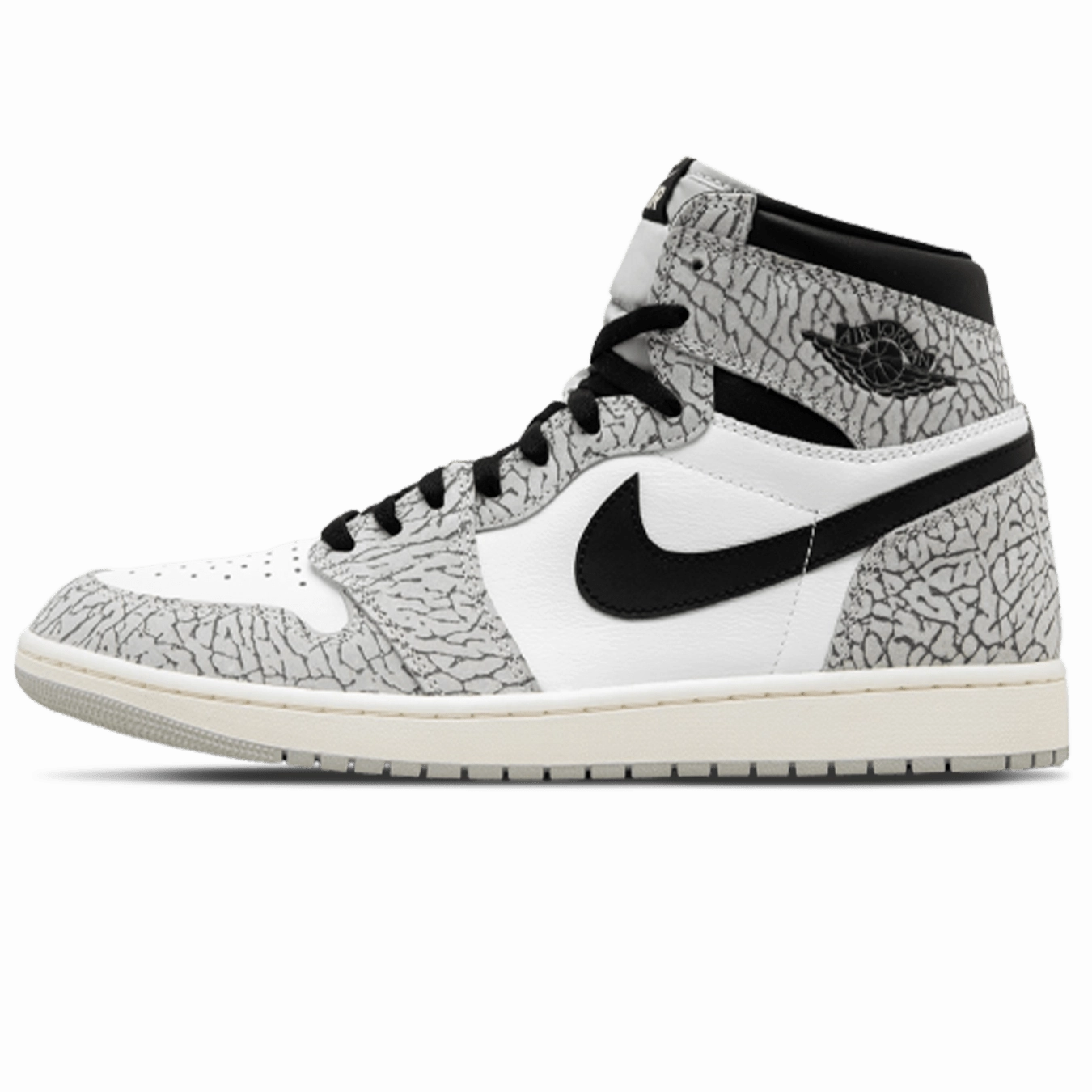 Air Jordan 1 Retro High OG 'White Cement' Air Jordan 1 sneakers with heritage court style