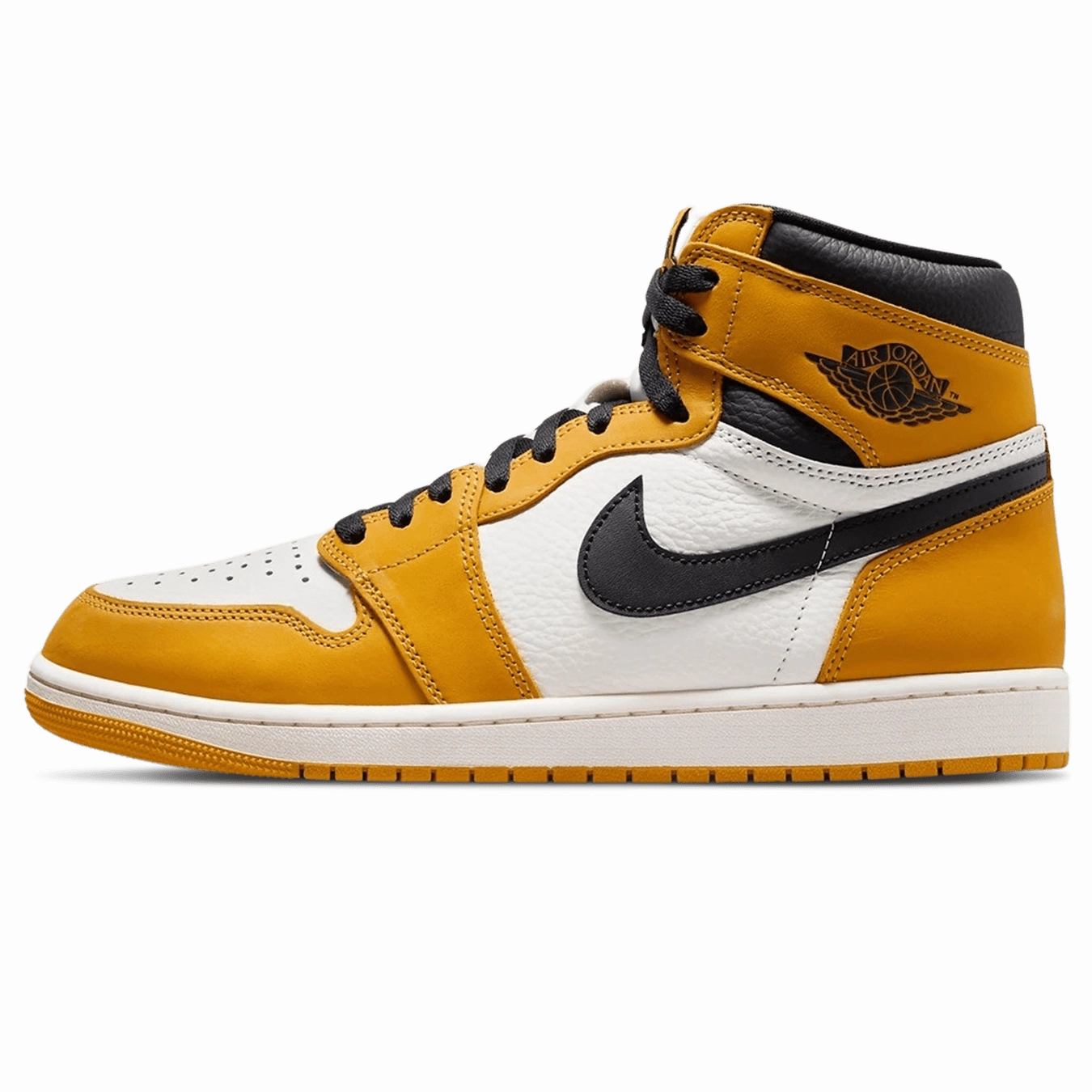 Air Jordan 1 Retro High OG 'Yellow Ochre' Air Jordan 1 High classic sneakers with premium finish
