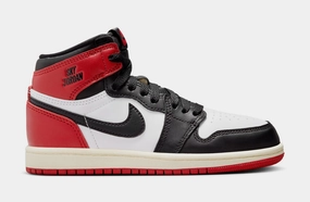 Air Jordan 1 Retro High OG Black Toe Preschool Lifestyle Shoes (White/Black/Varsity Red/Sail) Air Jordan 1 classic shoes for streetwear looks