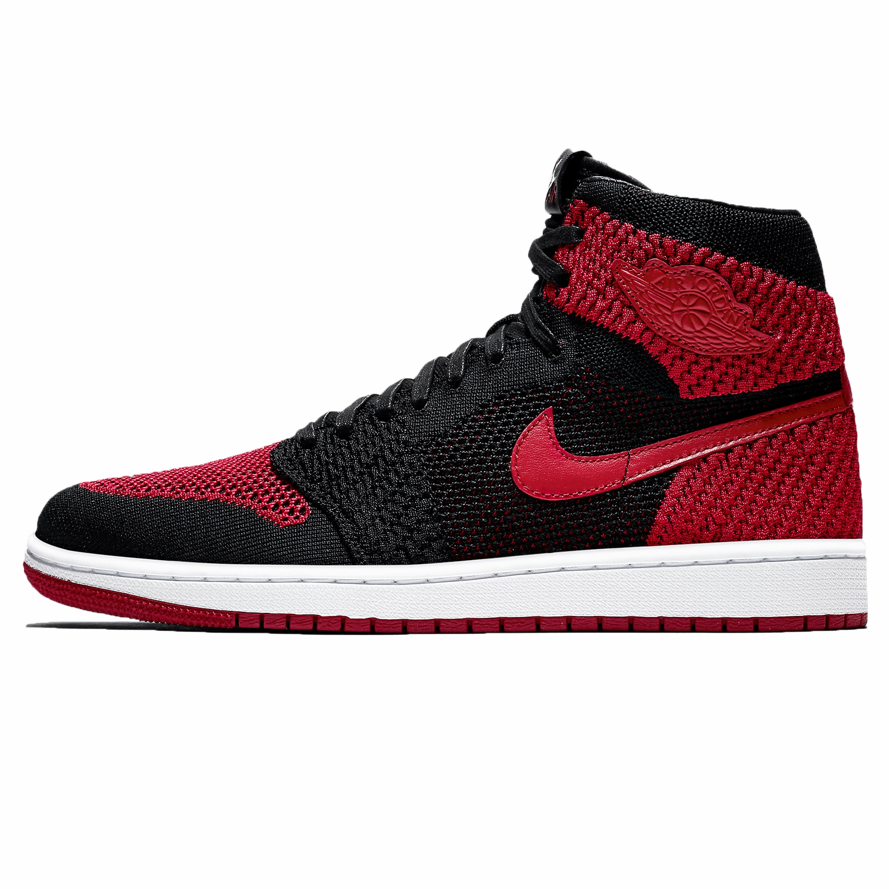 Air Jordan 1 Retro High OG Flyknit 'Bred' Air Jordan 1 sneakers with heritage court style