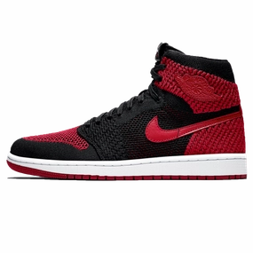 Air Jordan 1 Retro High OG Flyknit 'Bred' Air Jordan 1 sneakers with heritage court style