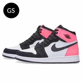 Air Jordan 1 Retro High OG GS 'Black Hyper Pink White' Air Jordan 1 timeless sneakers for Jordan fans