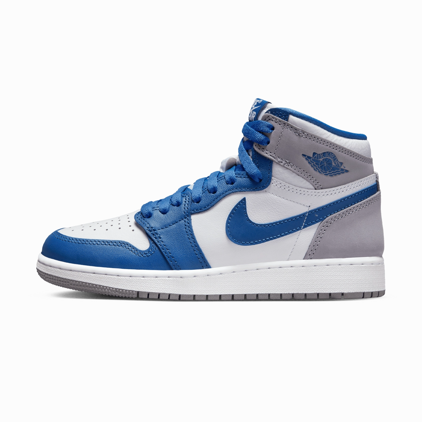 Air Jordan 1 Retro High OG GS 'True Blue' Air Jordan 1 sneakers with heritage court style