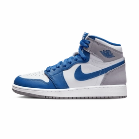 Air Jordan 1 Retro High OG GS 'True Blue' Air Jordan 1 sneakers with heritage court style