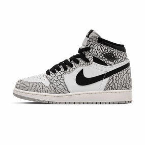 Air Jordan 1 Retro High OG GS 'White Cement' Air Jordan 1 sneakers with heritage court style