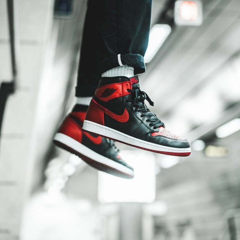 AIR JORDAN 1 RETRO HIGH OG GS Air Jordan 1 vintage style sneakers