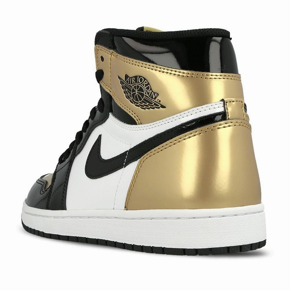 Air Jordan 1 Retro High OG NRG Gold Toe Air Jordan 1 vintage style sneakers
