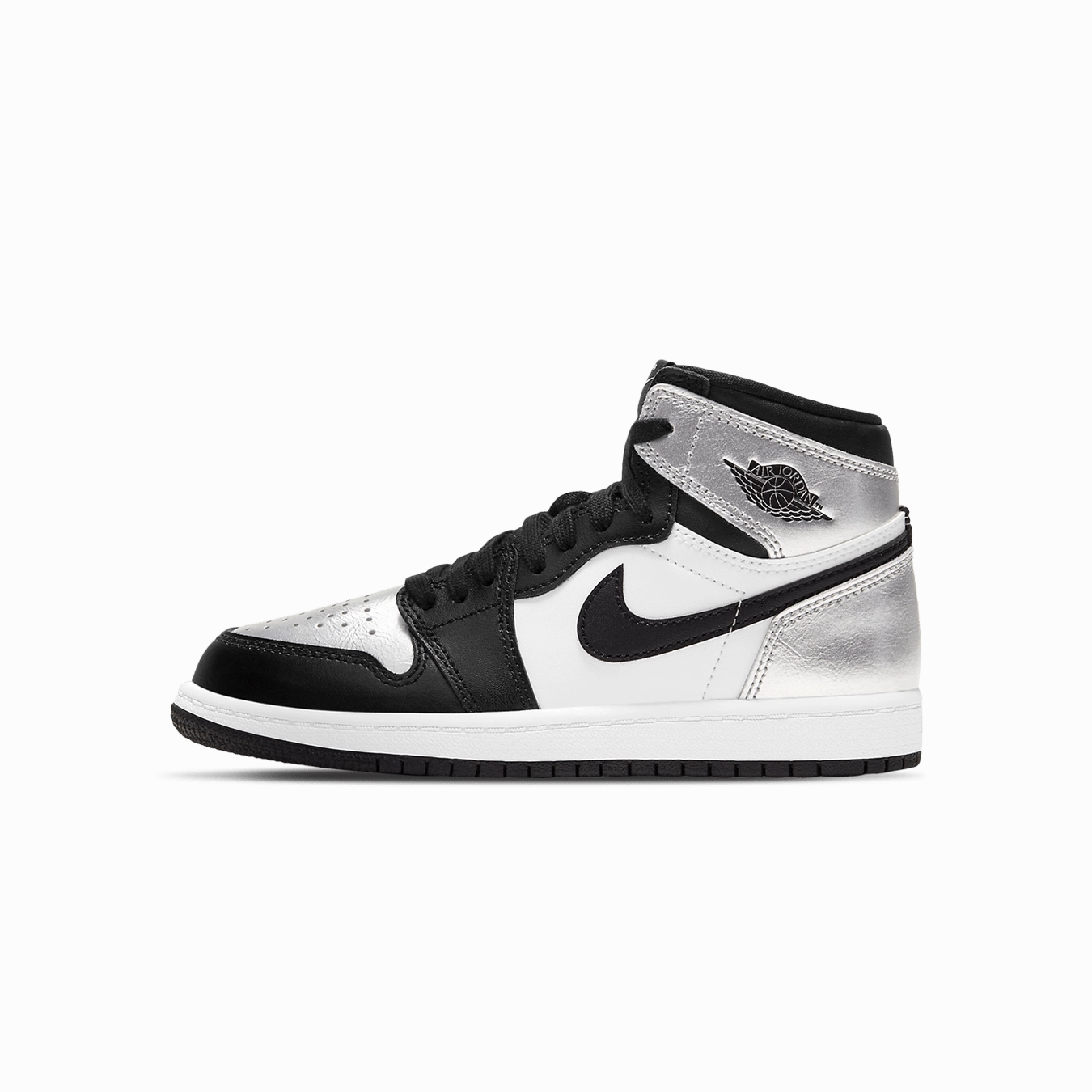 Air Jordan 1 Retro High OG PS 'Silver Toe' Air Jordan 1 sneakers with heritage court style