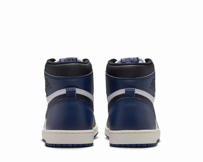 Air Jordan 1 Retro High OG "Midnight Navy" Vintage leather court sneakers