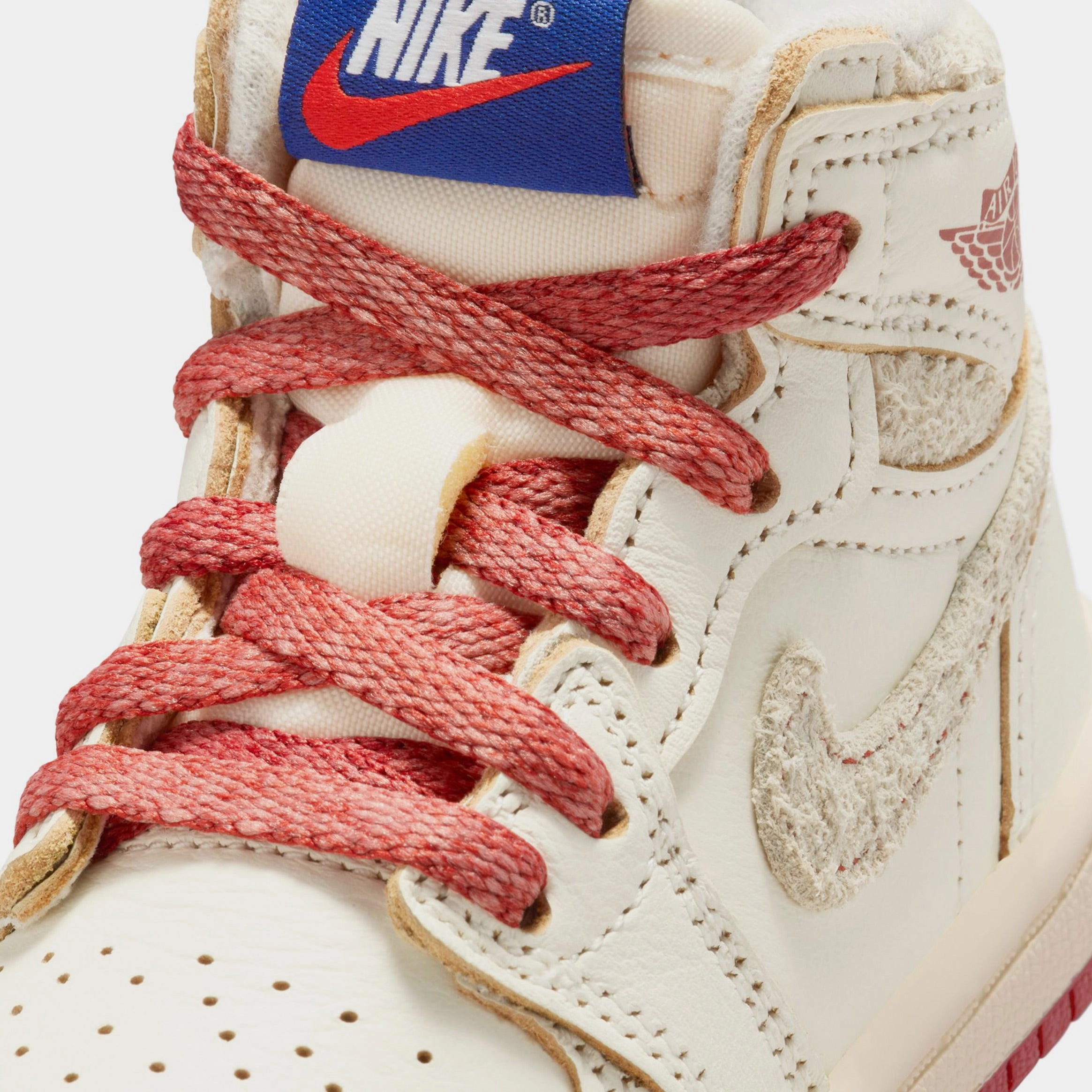 Air Jordan 1 Retro High OG Rare Air Cinnabar Infant Toddler Lifestyle Shoes (Sail/Cinnabar/Light Bone) Air Jordan 1 original design shoes