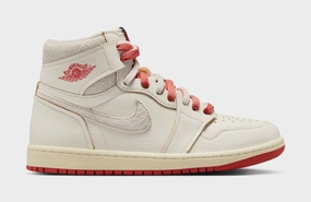 Air Jordan 1 Retro High OG Rare Air Cinnabar Womens Lifestyle Shoes (Sail/Cinnabar/Light Bone) Air Jordan 1 classic shoes for streetwear looks