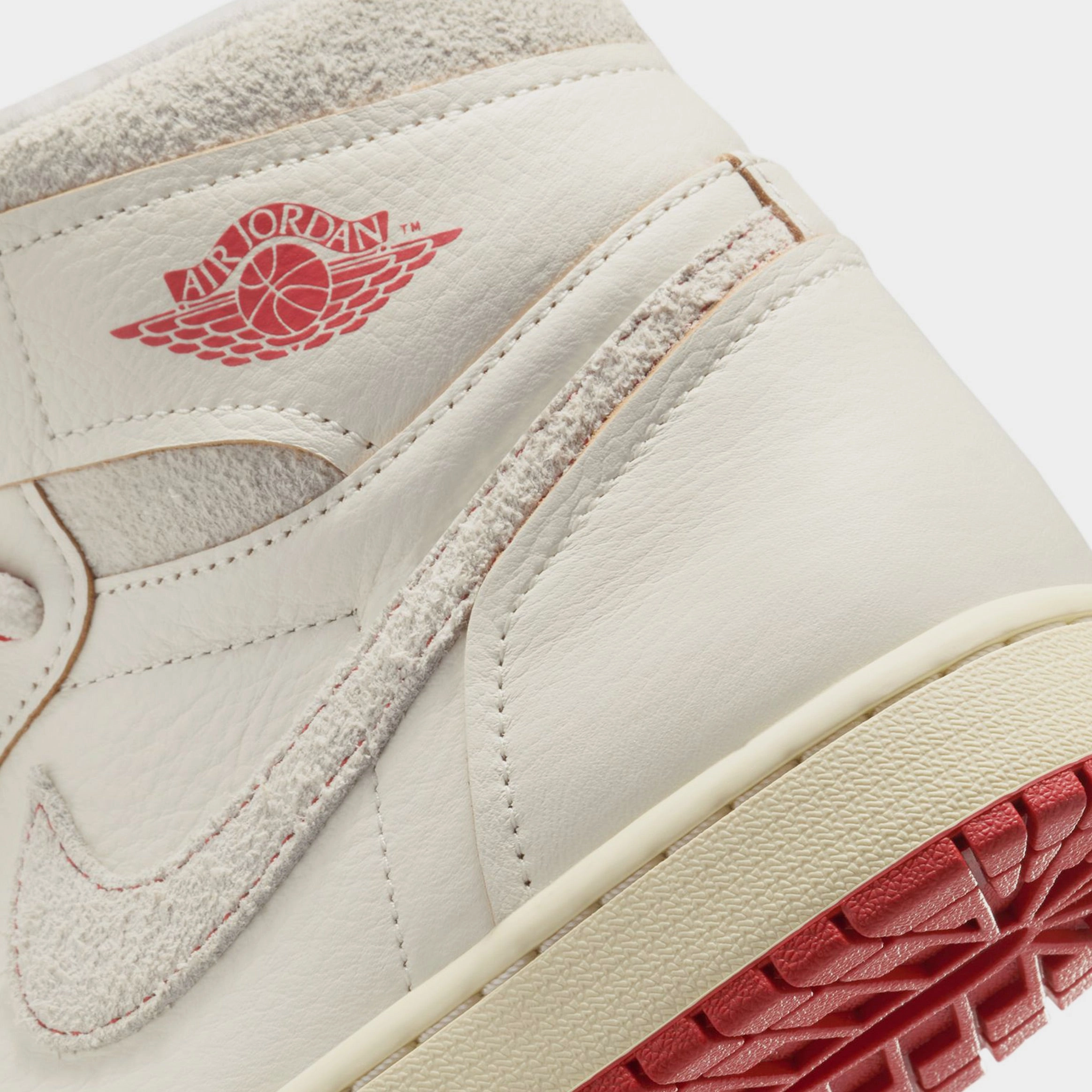 Air Jordan 1 Retro High OG Rare Air Cinnabar Womens Lifestyle Shoes (Sail/Cinnabar/Light Bone) Air Jordan 1 original design shoes