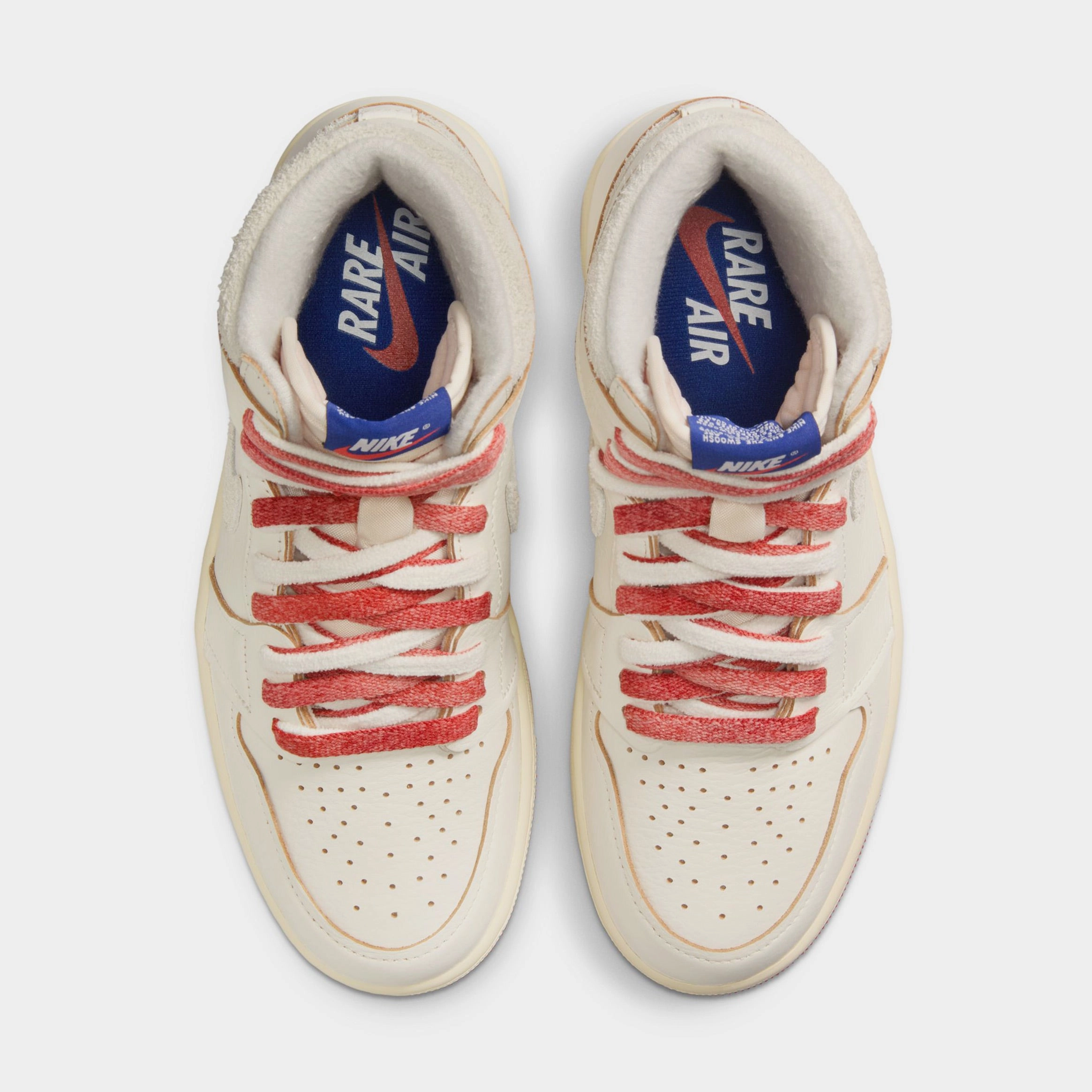 Air Jordan 1 Retro High OG Rare Air Cinnabar Womens Lifestyle Shoes (Sail/Cinnabar/Light Bone) Air Jordan 1 original design shoes