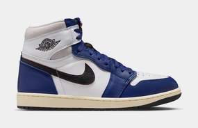 Air Jordan 1 Retro High OG Rare Air Deep Royal Blue Mens Lifestyle Shoes (White/Black/Neutral Grey/Deep Royal Blue) Air Jordan 1 classic shoes for streetwear looks