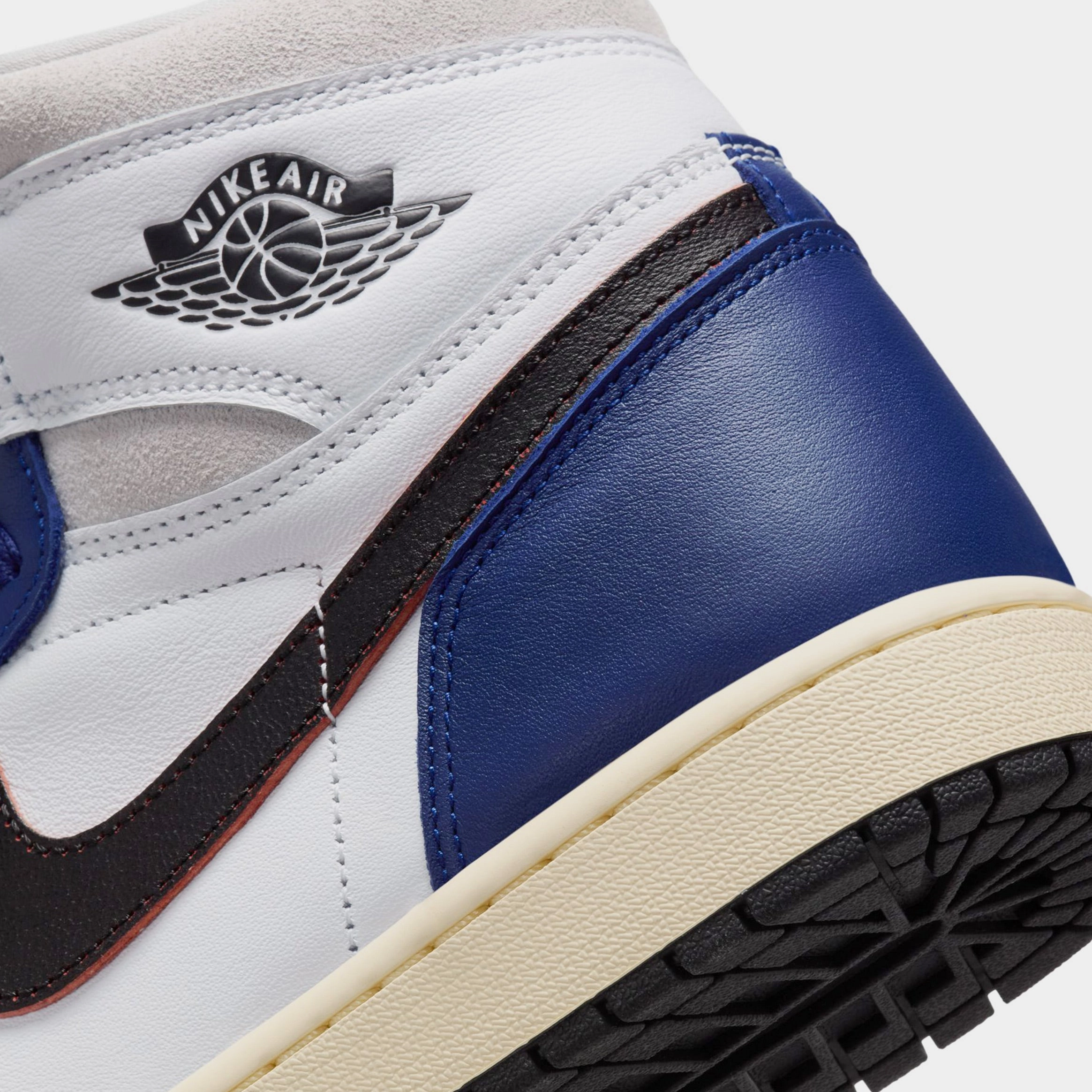 Air Jordan 1 Retro High OG Rare Air Deep Royal Blue Mens Lifestyle Shoes (White/Black/Neutral Grey/Deep Royal Blue) Air Jordan 1 original design shoes