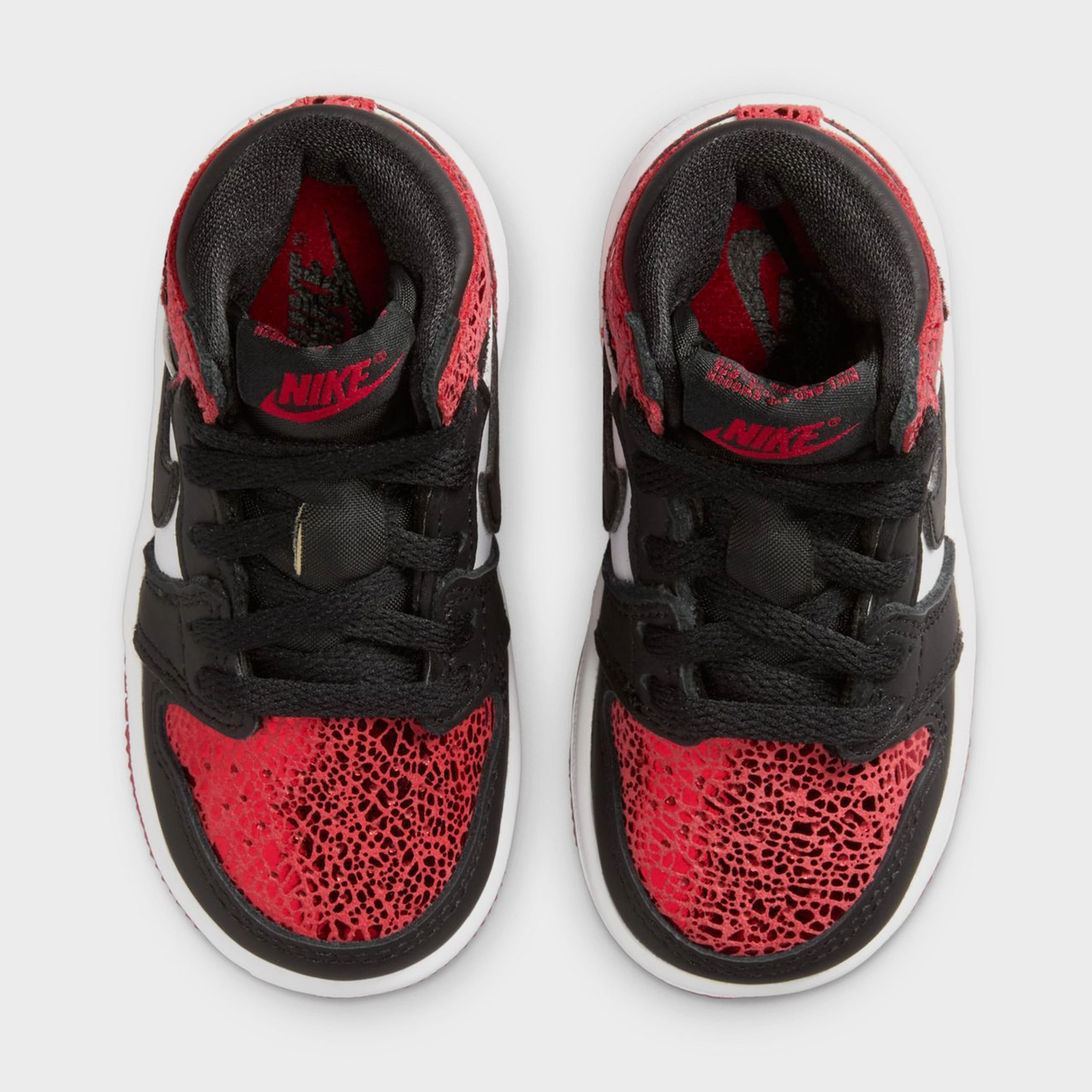 Air Jordan 1 Retro High OG Ruby Infant Toddler Lifestyle Shoes (Varsity Red/Black/White) Air Jordan 1 original design shoes