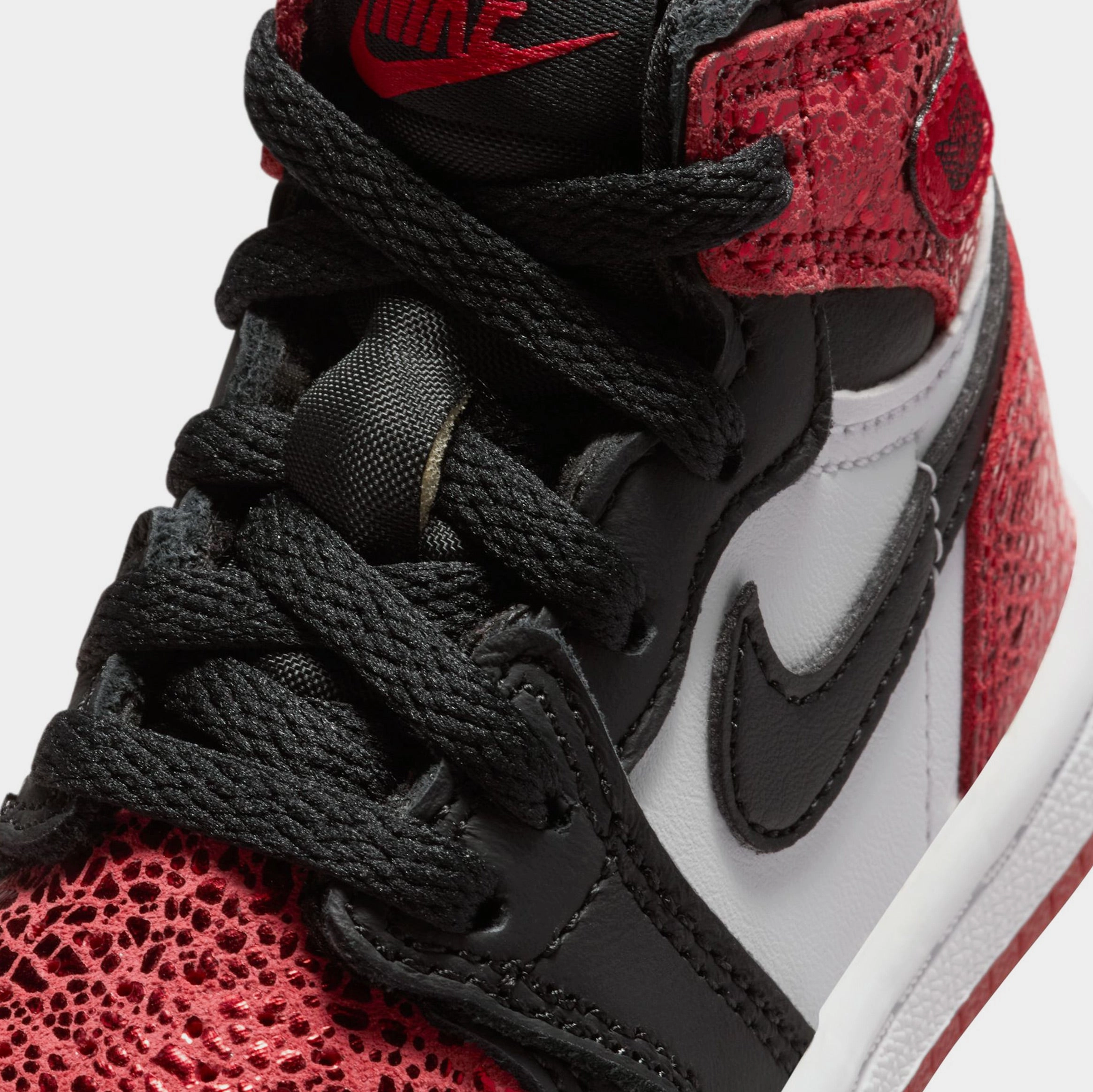 Air Jordan 1 Retro High OG Ruby Infant Toddler Lifestyle Shoes (Varsity Red/Black/White) Air Jordan 1 original design shoes