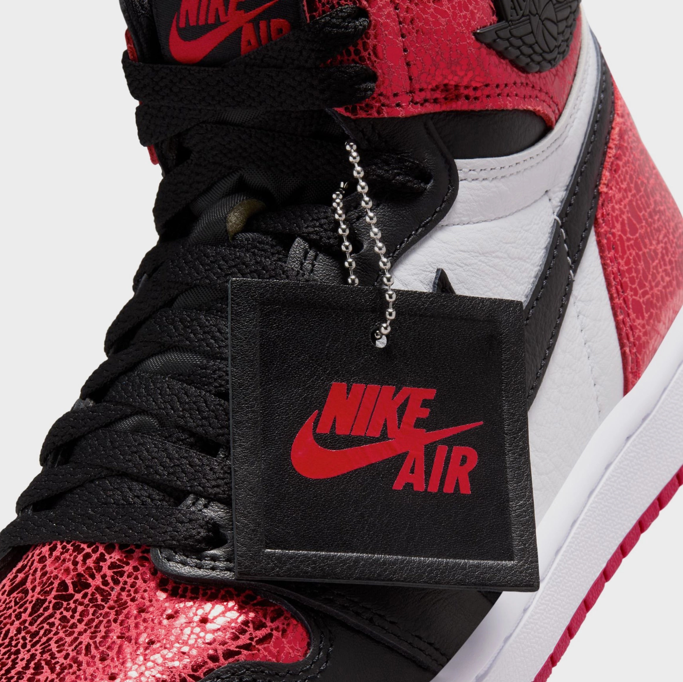 Air Jordan 1 Retro High OG Ruby Womens Lifestyle Shoes (Varsity Red/Black/White) Air Jordan 1 original design shoes