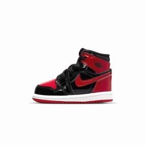 Air Jordan 1 Retro High OG TD 'Patent Bred' Air Jordan 1 High classic sneakers with premium finish