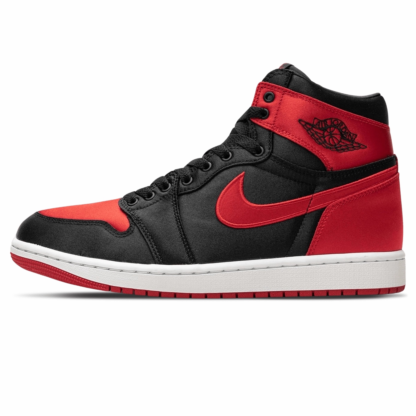 Air Jordan 1 Retro High OG Wmns 'Satin Bred' 2023 Air Jordan 1 High classic sneakers with premium finish
