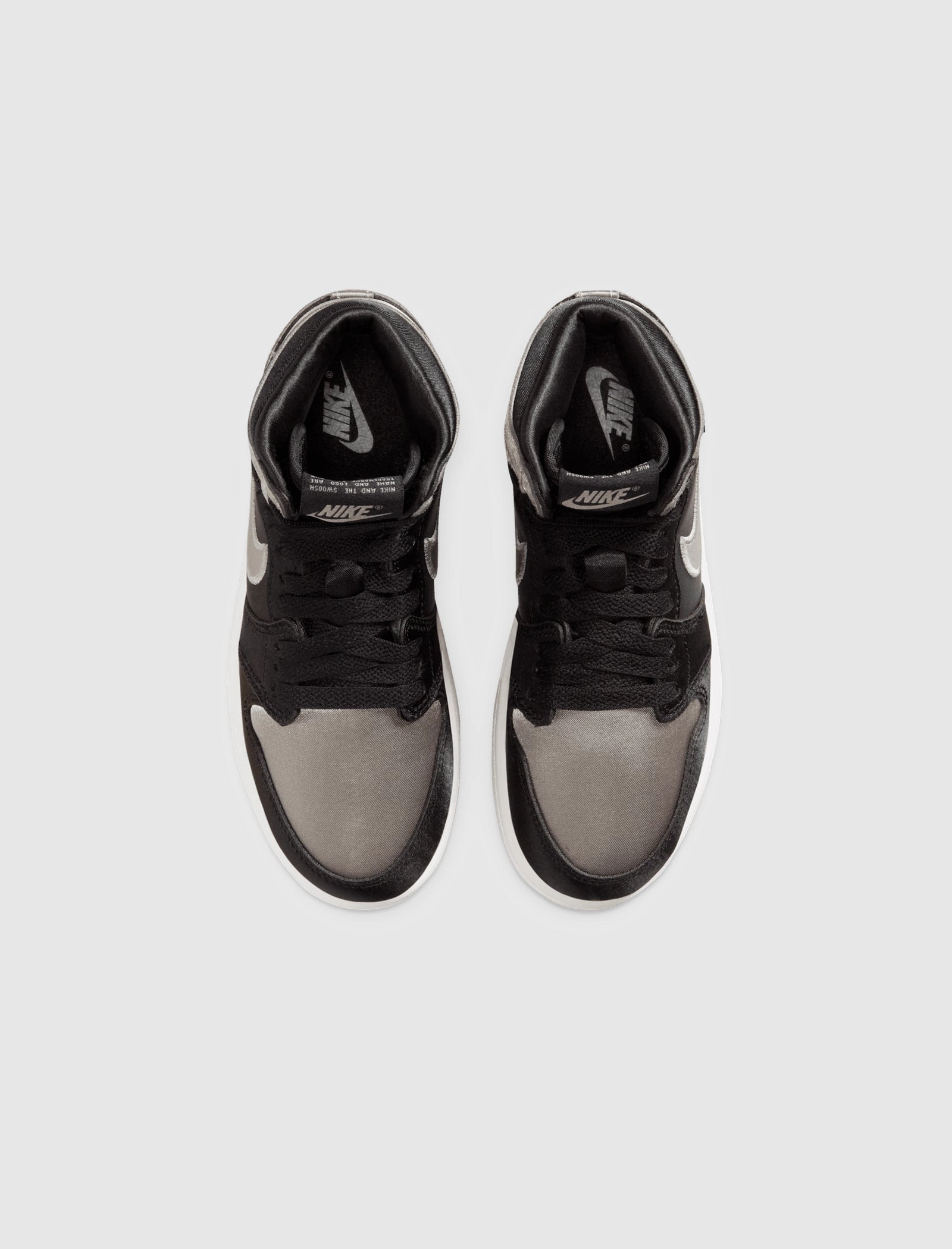 AIR JORDAN 1 RETRO HIGH "BLACK/ MEDIUM GREY/ WHITE" PS Retro basketball lifestyle shoes