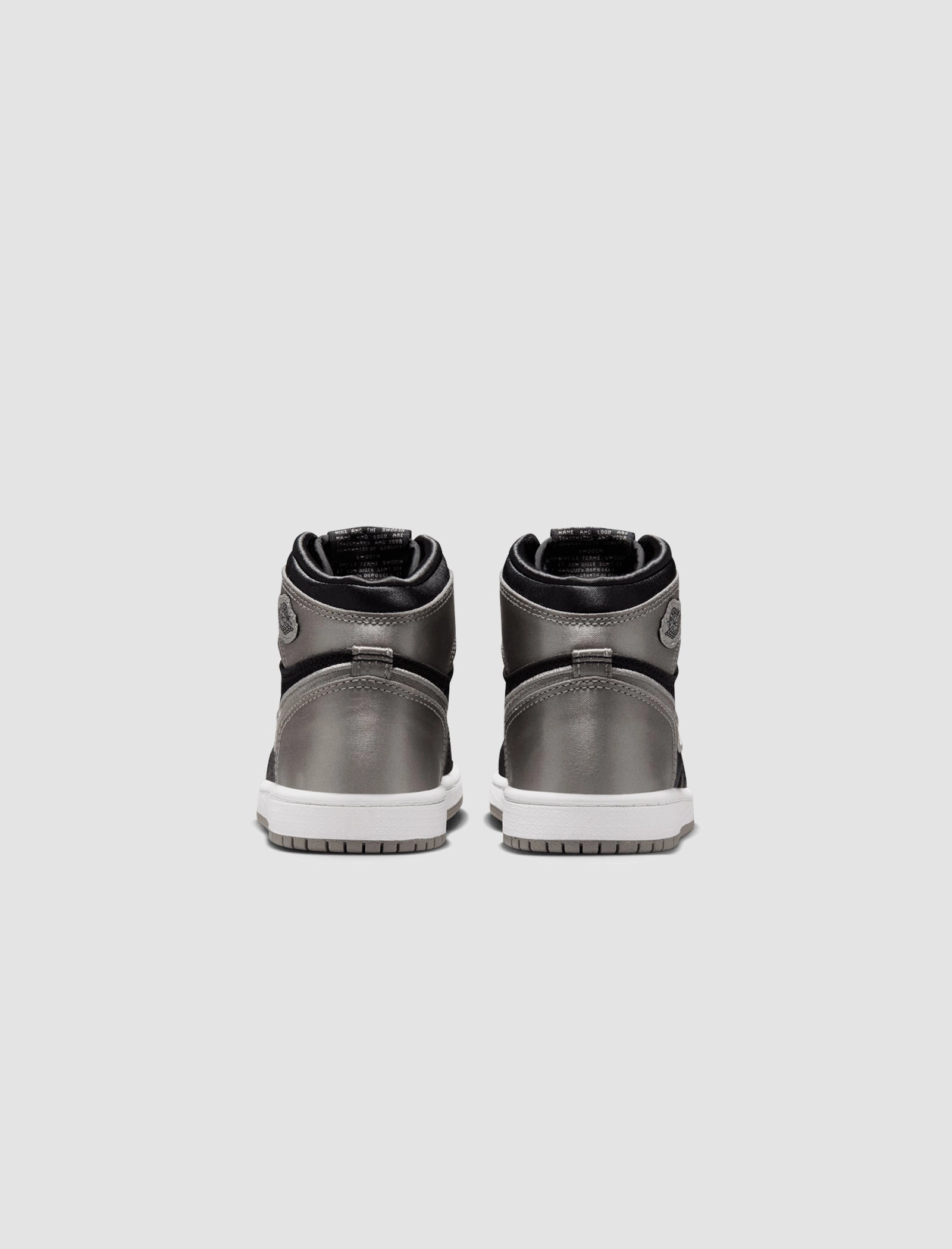 AIR JORDAN 1 RETRO HIGH "BLACK/ MEDIUM GREY/ WHITE" PS Retro basketball lifestyle shoes