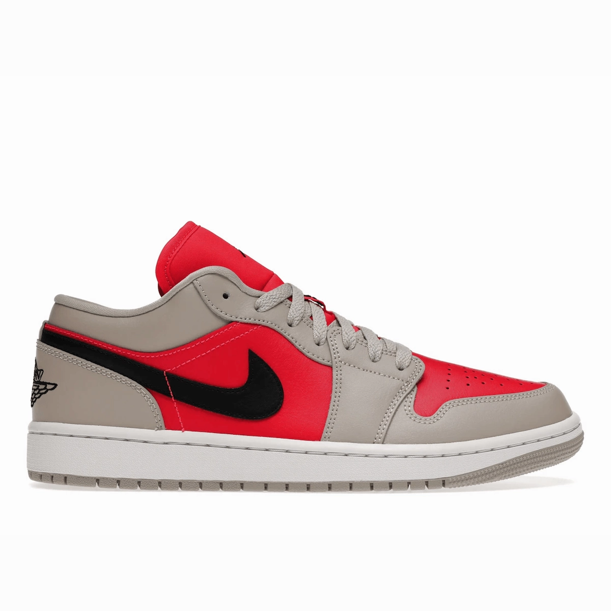 Air Jordan 1 Retro Low Light Iron Ore Siren Red Air Jordan 1 Low shoes with sleek lifestyle appeal