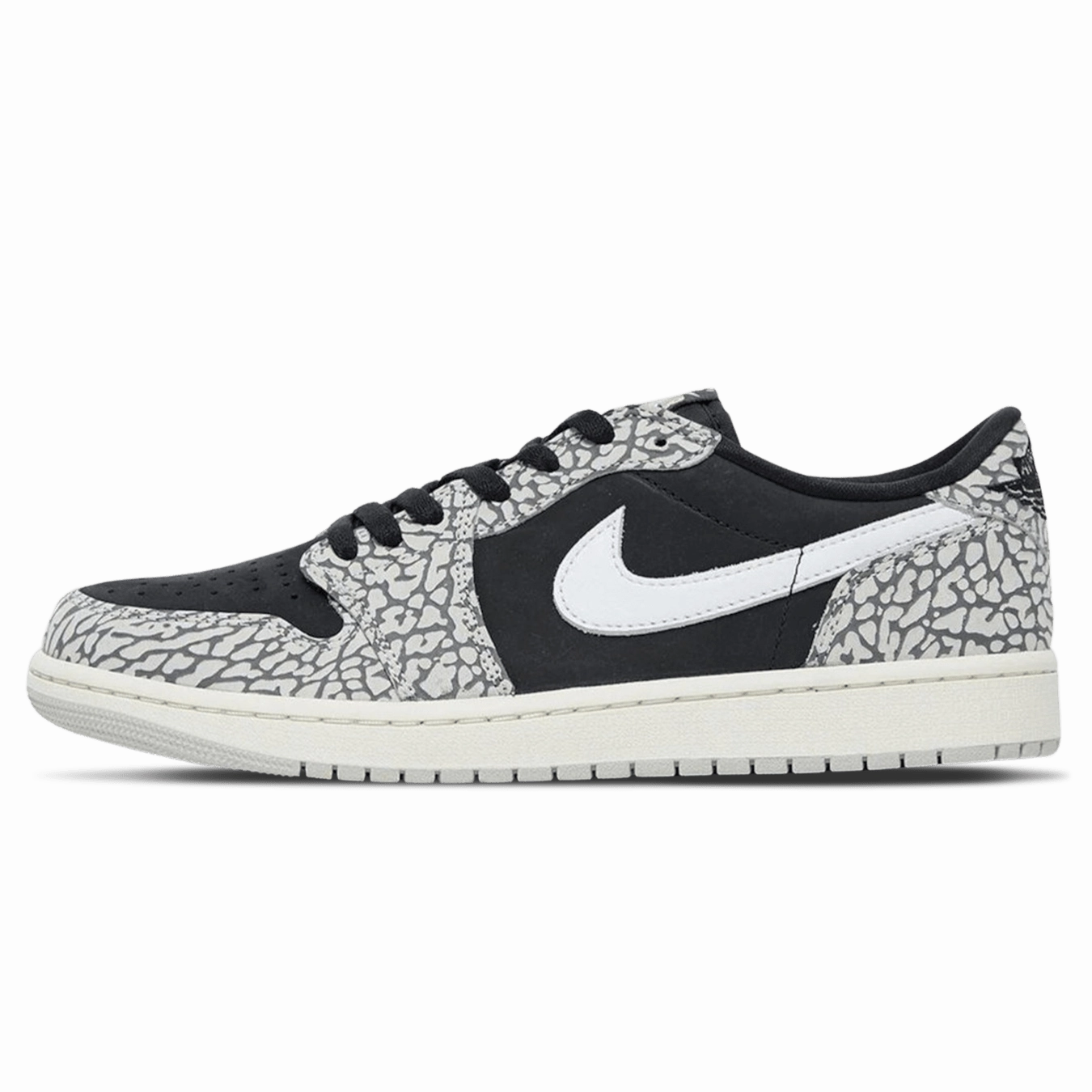 Air Jordan 1 Retro Low OG 'Black Cement' Air Jordan 1 Low sneakers perfect for casual outfits