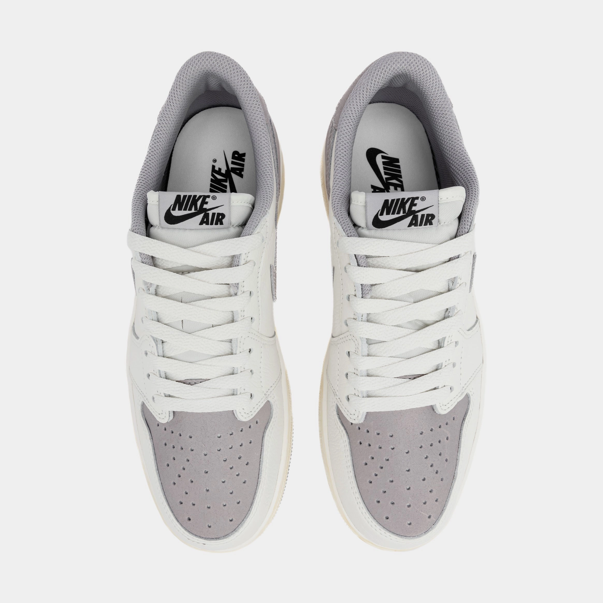 Air Jordan 1 Retro Low OG Atmosphere Grey Mens Lifestyle Shoes (Sail/Black/Atmosphere Grey) Air Jordan 1 original design shoes
