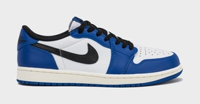 Air Jordan 1 Retro Low OG Game Royal Mens Lifestyle Shoes (White/Black/Game Royal) Air Jordan 1 classic shoes for streetwear looks