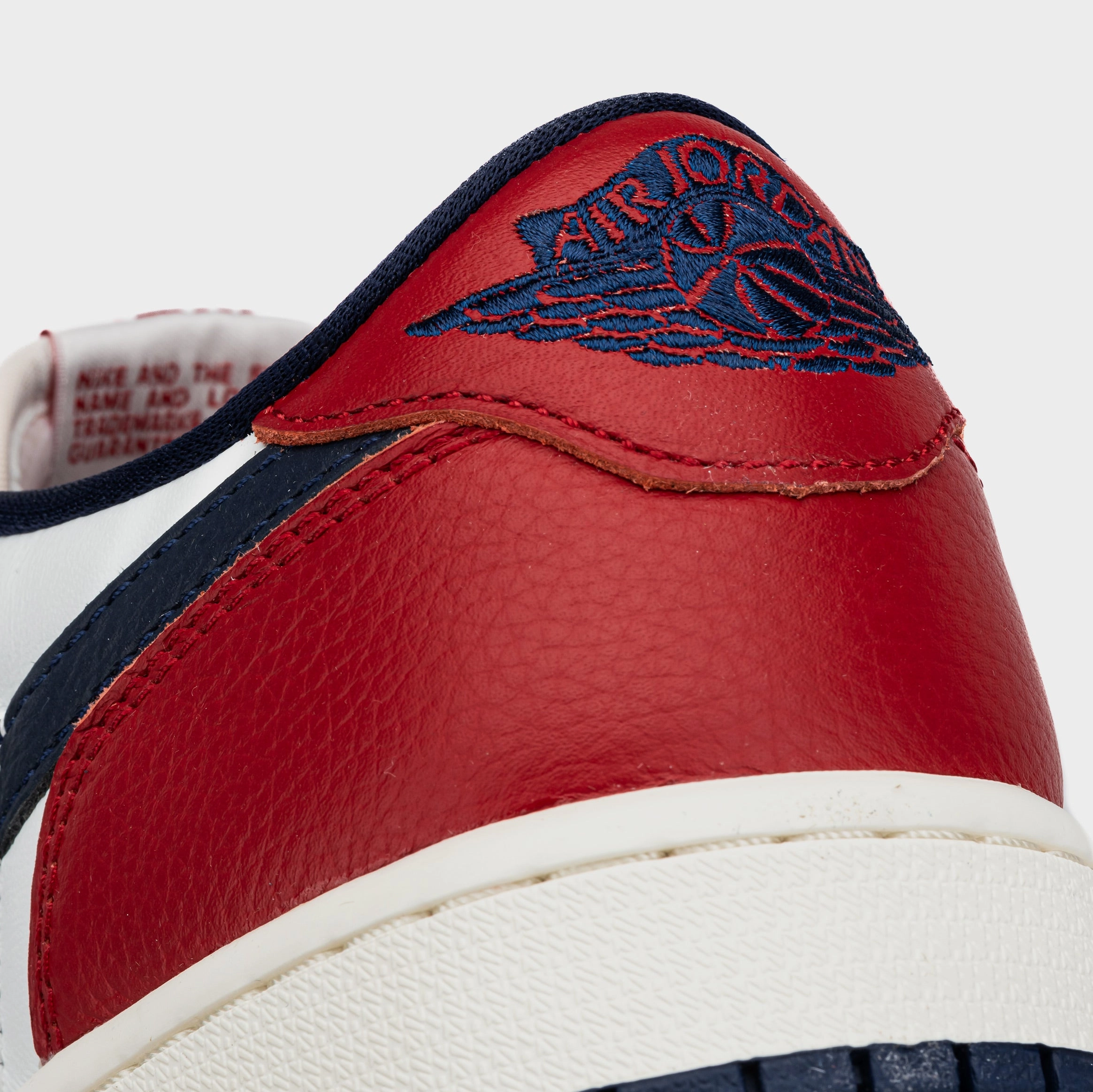 Air Jordan 1 Retro Low OG Howard University Mens Lifestyle Shoes (Gym Red/Midnight Navy) Air Jordan 1 original design shoes