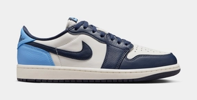Air Jordan 1 Retro Low OG Obsidian Mens Lifestyle Shoes (Obsidian/University Blue/Sail) Air Jordan 1 classic shoes for streetwear looks