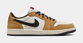 Air Jordan 1 Retro Low OG Rookie Of The Year Mens Lifestyle Shoes (Sail/Black/Golden Harvest/Gym Red) Air Jordan 1 classic shoes for streetwear looks