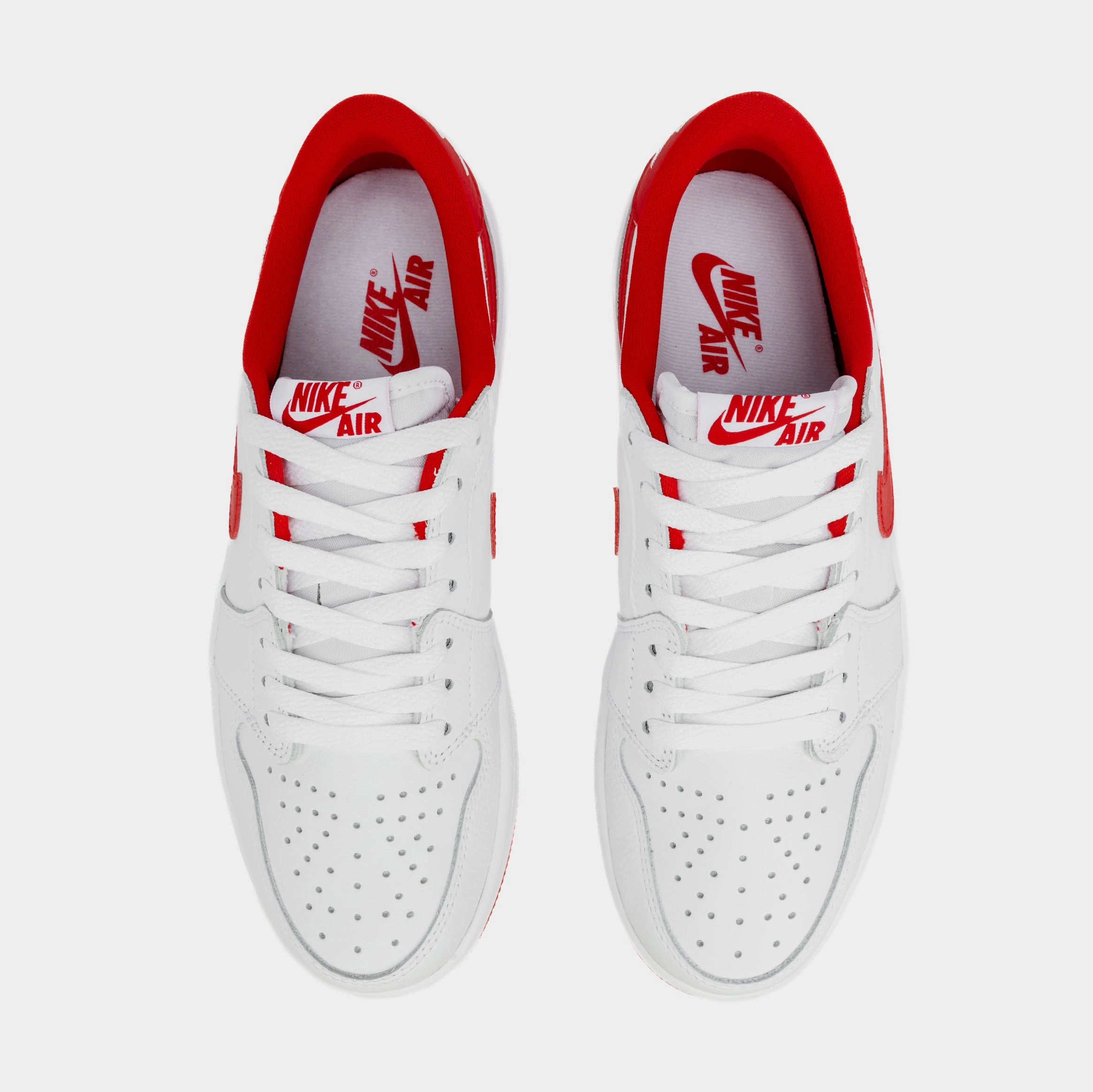 Air Jordan 1 Retro Low OG University Red Mens Lifestyle Shoes (White/Red) Air Jordan 1 original design shoes
