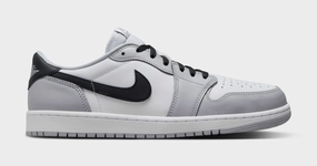 Air Jordan 1 Retro Low OG Wolf Grey Mens Lifestyle Shoes (White/Black/Wolf Grey) Air Jordan 1 classic shoes for streetwear looks