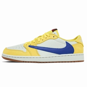 Air Jordan 1 Retro Low OG x Travis Scott Wmns 'Canary' Air Jordan 1 Low sneakers perfect for casual outfits