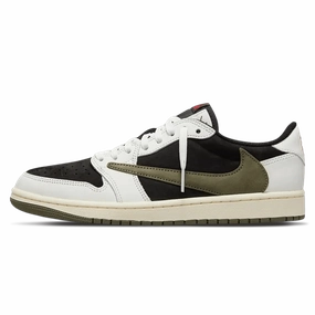 Air Jordan 1 Retro Low OG x Travis Scott Wmns 'Olive' Air Jordan 1 Low sneakers perfect for casual outfits