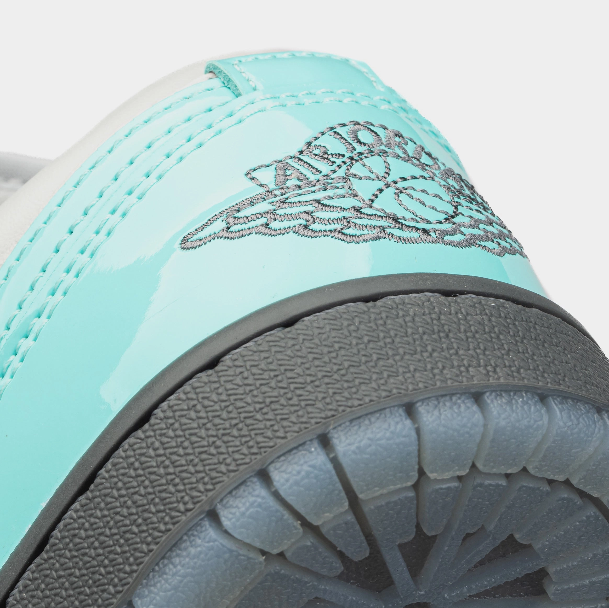 Air Jordan 1 Retro Low Polaroid Womens Lifestyle Shoes (White/Teal/Grey) Air Jordan 1 original design shoes