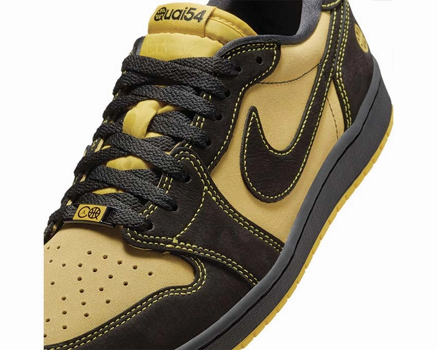 Air Jordan 1 Retro Low "Quai 54" Vintage leather court sneakers