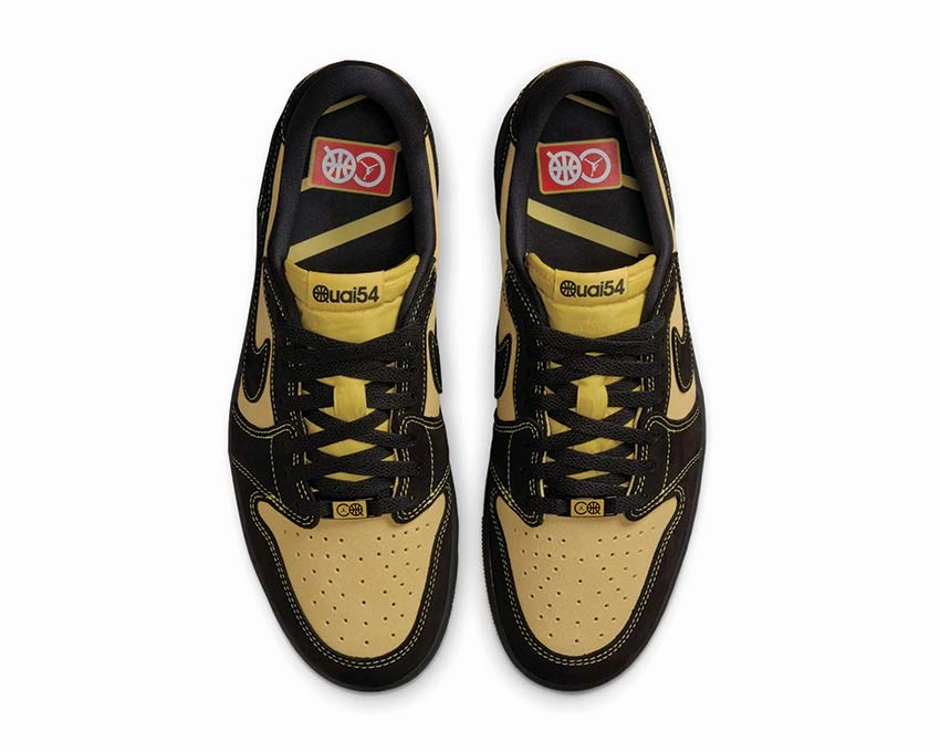 Air Jordan 1 Retro Low "Quai 54" Vintage leather court sneakers