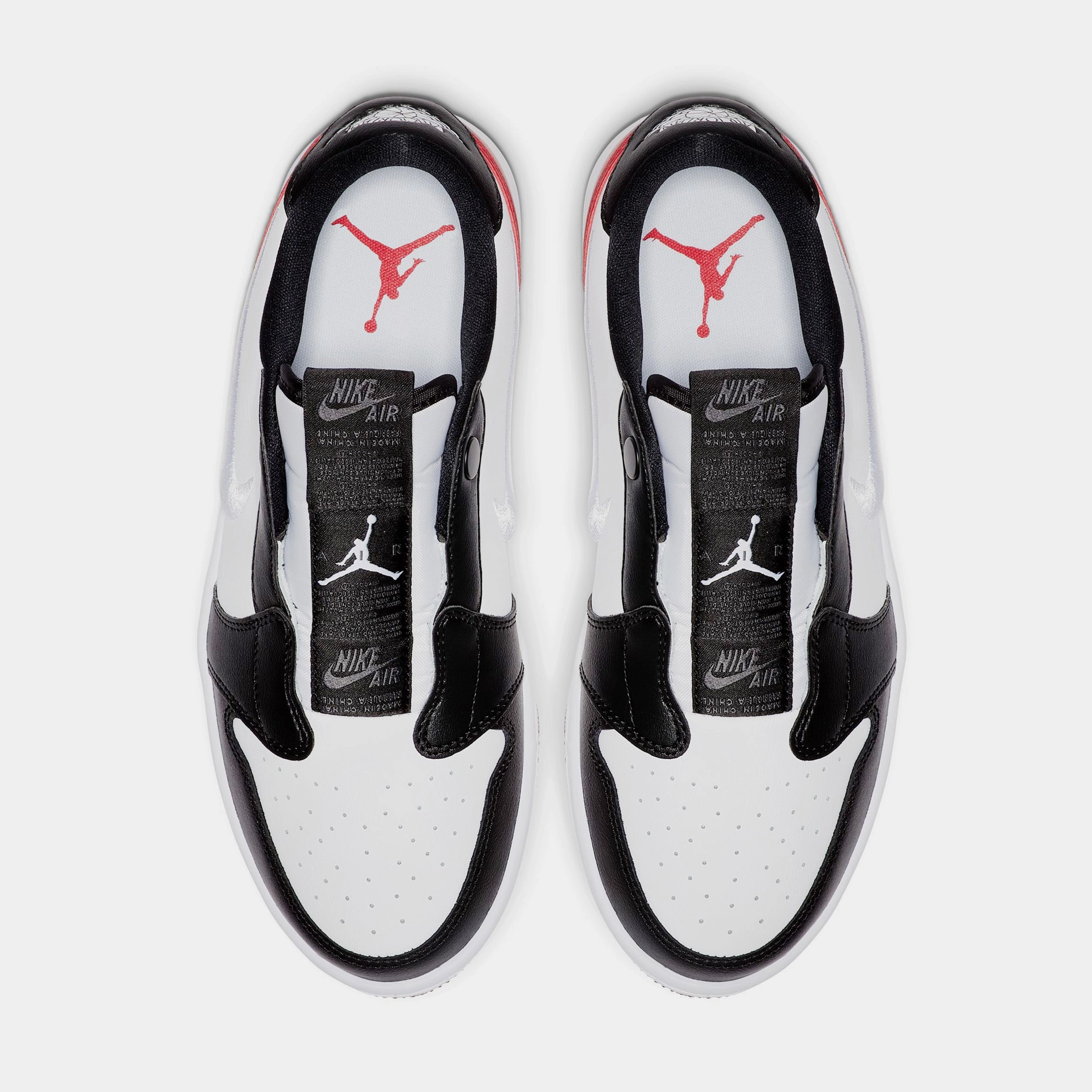 Air Jordan 1 Retro Low Slip Womens Lifestyle Shoes (White/Gym Red/Black) Air Jordan 1 original design shoes