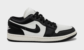 Air Jordan 1 Retro Low Vintage Panda Womens Lifestyle Shoes (Black/Sail) Air Jordan 1 classic shoes for streetwear looks