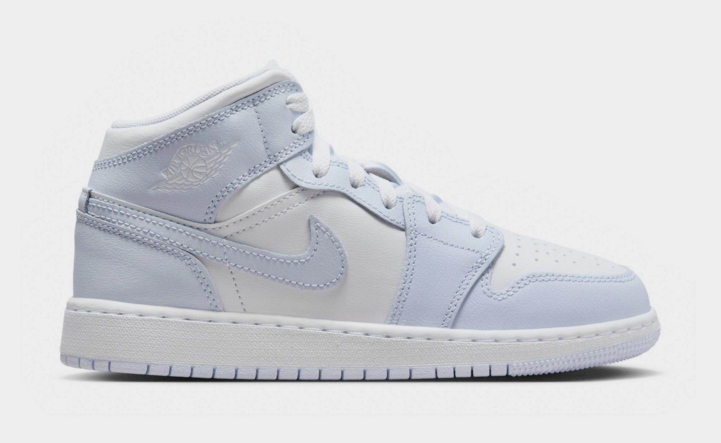Air Jordan 1 Retro Mid Cobalt Bliss Grade School Lifestyle Shoes (Cobalt Bliss/Neutral Grey/White) Air Jordan 1 classic shoes for streetwear looks
