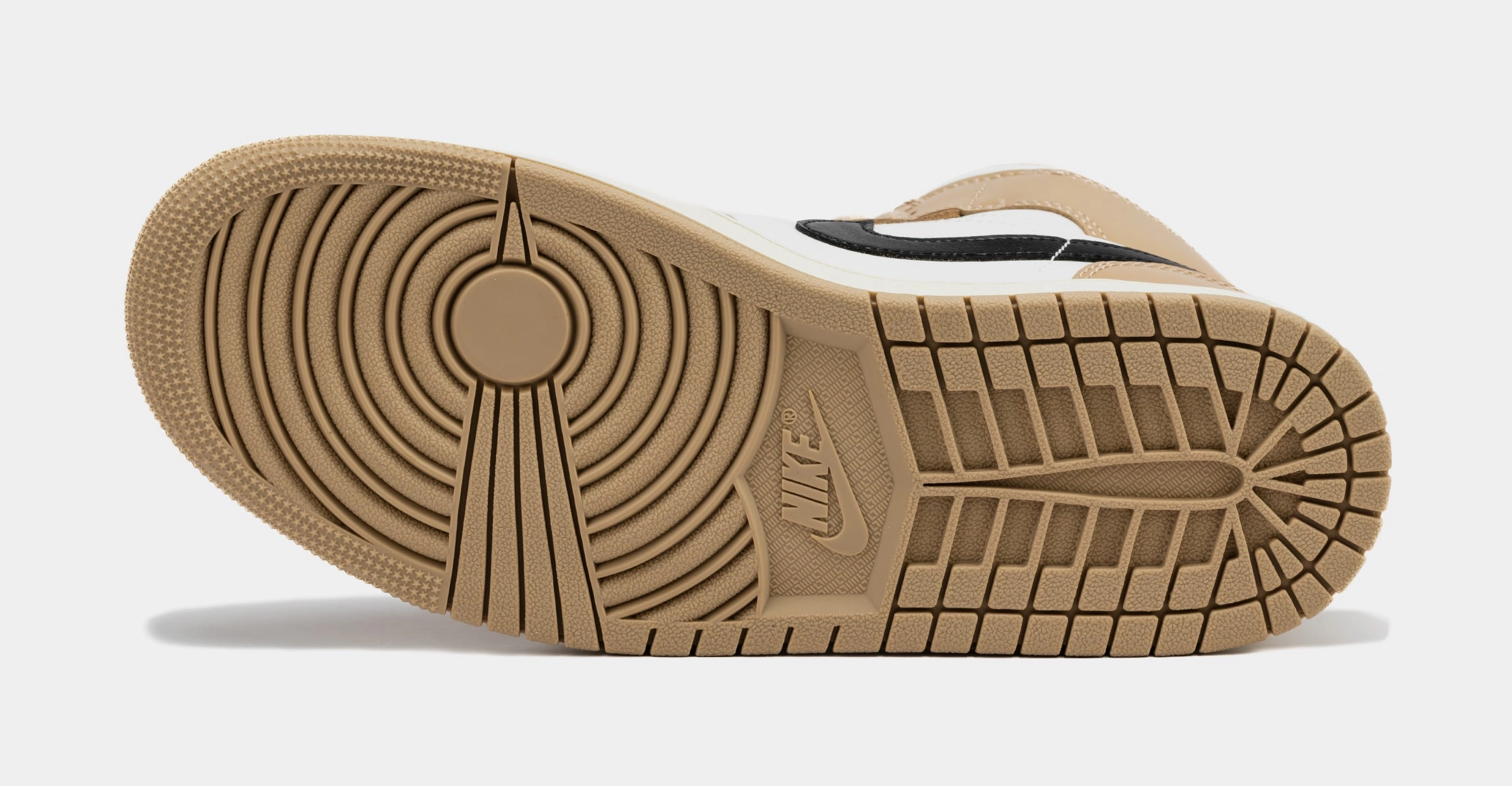 Air Jordan 1 Retro Mid Desert Womens Lifestyle Shoes (Sail/White) Air Jordan 1 original design shoes