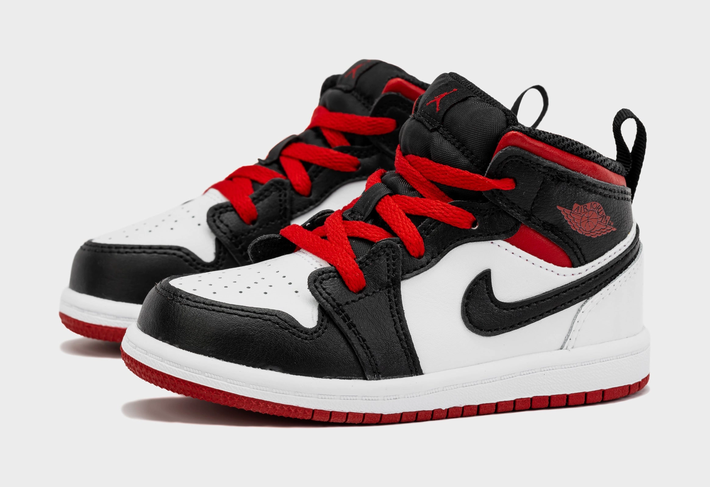 Air Jordan 1 Retro Mid Gym Red Infant Toddler Lifestyle Shoes (White/Red) Air Jordan 1 original design shoes